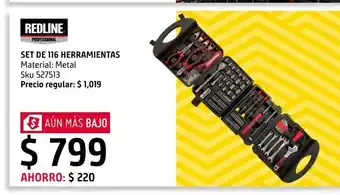 Sodimac Homecenter Set de herramientas 116 piezas oferta