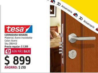 Sodimac Homecenter Cerradura design novara entrada principal oferta