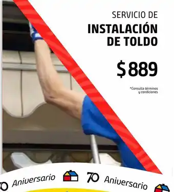 Sodimac Homecenter Servicio de instalación de toldo oferta