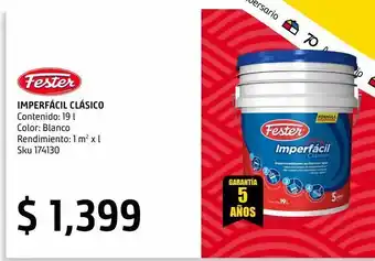 Sodimac Homecenter Impermeabilizante imperfácil clásico 19 l blanco oferta