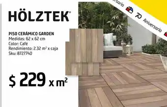 Sodimac Homecenter Piso cerámico garden 62x62 2.32 rst oferta