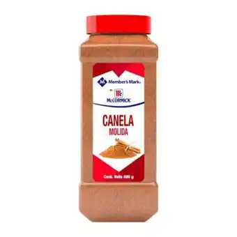 Sam's Club Canela molida member's mark by mccormick 400 g oferta