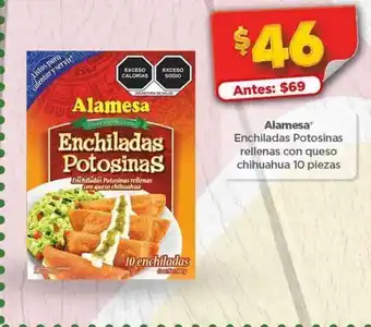 Enchiladas potosinas rellenas con queso chihuahua 10 piezas alamesa