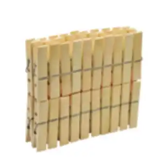 Pinzas para ropa bamboo 40 piezas