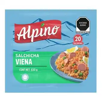 Soriana Híper Salchicha viena de pavo alpino 830 gr oferta