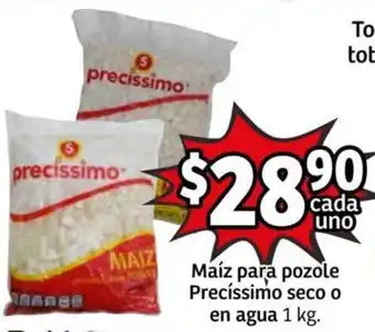 Soriana Mercado Maíz para Pozole Precíssimo Seco o en Agua 1kg oferta
