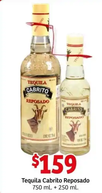 Tequila Cabrito Reposado 750ml + 250ml