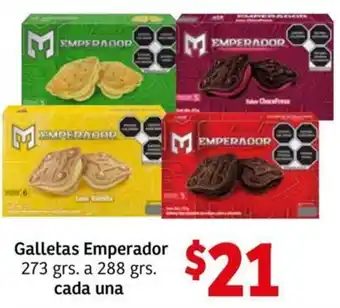 Soriana Mercado Galletas Emperador 273g a 288g Cada Una oferta