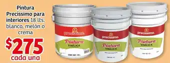 Pintura Precíssimo para Interiores 18lt Blanco, Melón o Crema