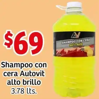 Soriana Mercado Shampoo con Cera Autovit Alto Brillo 3,78lt oferta