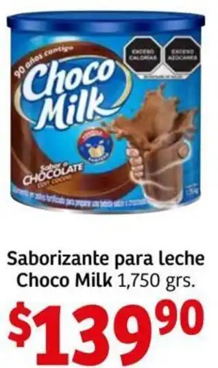 Soriana Mercado Saborizante para Leche Choco Milk 1,750g oferta