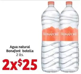 Soriana Mercado Agua Natural Bonafont Botella 2lt oferta