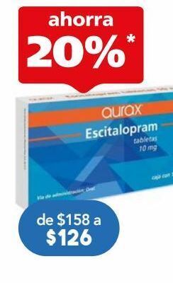 Farmacia San Pablo Escitalopram 10 mg cronix 14 tabletas oferta