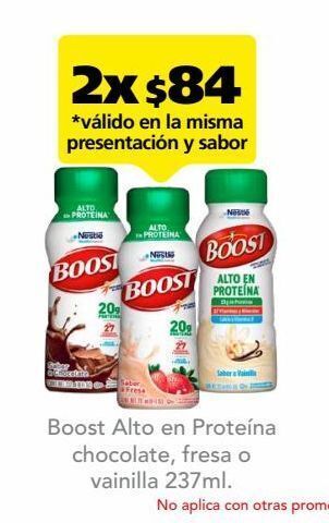 Farmacia San Pablo Boost sabor vainilla alto en proteína suplemento alimenticio 237 ml oferta