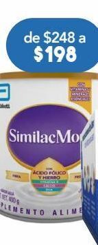 Farmacia San Pablo Similac mom ácido fólico, hierro, vitamina d, calcio y dha en polvo sabor vainilla 400 g oferta