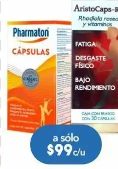 Farmacia San Pablo Pharmaton 30 cápsulas frasco extracto de ginseng 4 % oferta