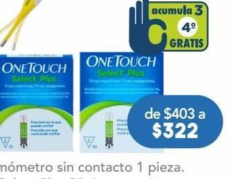 Farmacia San Pablo One touch select plus tiras reactivas 50 piezas oferta