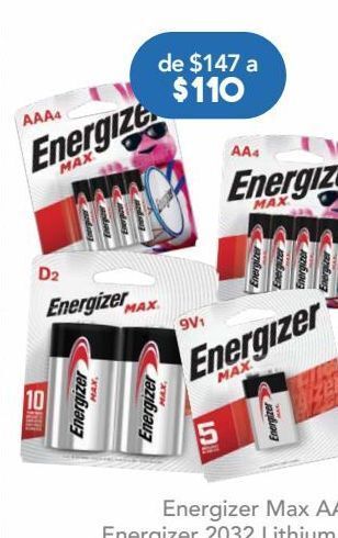 Farmacia San Pablo Energizer pilas max aaa 4 piezas oferta