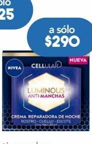 Farmacia San Pablo Nivea luminous 630 crema reparadora de noche antimanchas para rostro, cuello y escote 50 ml oferta