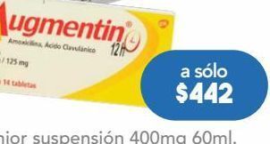 Farmacia San Pablo Augmentin 12hr 14 tableta caja oferta