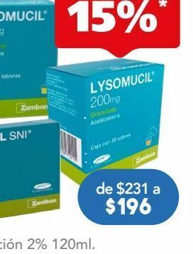 Farmacia San Pablo Lysomucil granulado 30 granulado sobre oferta