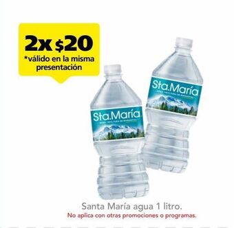 Farmacia San Pablo Sta. maría agua pura de manantial 1 l oferta