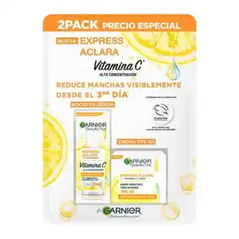 Sam's Club Crema y sérum facial garnier express aclara anti manchas 2 pzas oferta