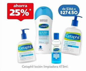 Farmacia San Pablo Cetaphil loción limpiadora para pieles sensibles y secas 473 ml oferta
