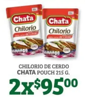 Soriana Híper Chilorio de Cerdo Chata Pouch 215g oferta