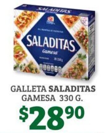Soriana Híper Galleta Saladitas Gamesa 330g oferta