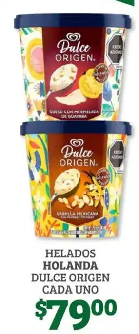 Soriana Híper Helados Holanda Dulce Origen Cada Uno oferta