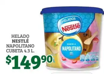 Soriana Híper Helado Nestle Napolitano Cubeta 4.3 L oferta