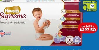 Farmacia San Pablo Huggies supreme pañales unisex etapa 6 36 piezas oferta