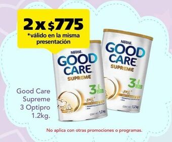 Good care optipro supreme 3 fórmula infantil para bebés a partir de 1 año 1.2 kg