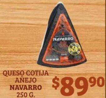 Soriana Híper Queso Cotija Añejo Navarro 250g oferta