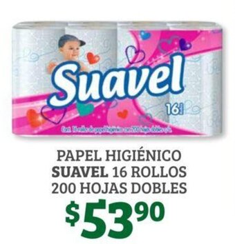 Soriana Híper Papel Higienico Suavel 16 Rollos 200 Hojas Dobles oferta