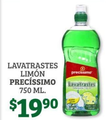 Soriana Híper Lavatrastes Limon Precissimo 750 ml oferta