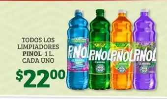 Soriana Híper Todos Los Limpiadores Pinol 1 L Cada Uno oferta