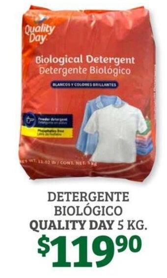 Soriana Híper Detergente Biologico Quality Day 5 kg oferta
