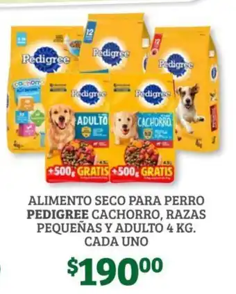 Alimento Seco Para Perro Pedigree Cachorro, Razas Pequeñas Y Adulto 4 kg cada uno