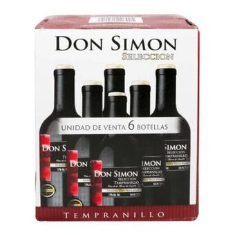 Vino tinto don simon tempranillo 6 pzas 750 ml c/u