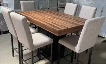 Mueblerías Portillo Antecomedor yemel libano rect 6/bancos nogal oferta