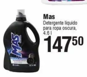 Smart & Final Mas Detergente liquido para ropa oscura 4.6 l oferta
