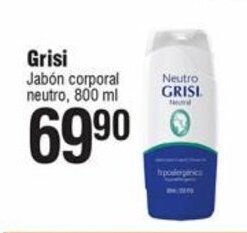 Smart & Final Grisi Jabon corporal neutro 800 ml oferta