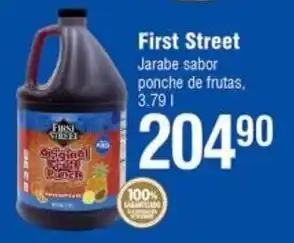 Smart & Final First Street Jarabe Sabor Ponche de frutas 3.79 l oferta