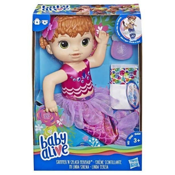 Juguetrón Hasbro baby alive mi linda sirena pelirroja e4410 oferta