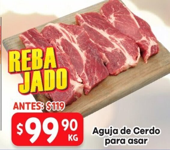 HEB Aguja de Cerdo para asar oferta
