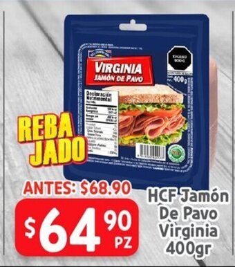 HEB HCF Jamon De Pavo Virginia 400 gr oferta
