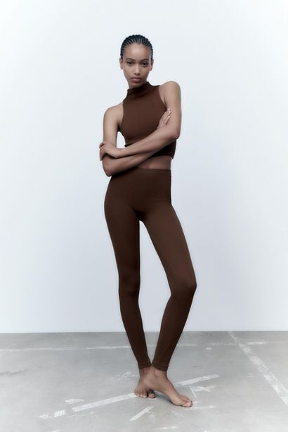 ZARA Leggings seamless arrugado oferta