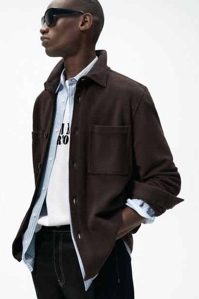 ZARA Sobrecamisa textura oferta